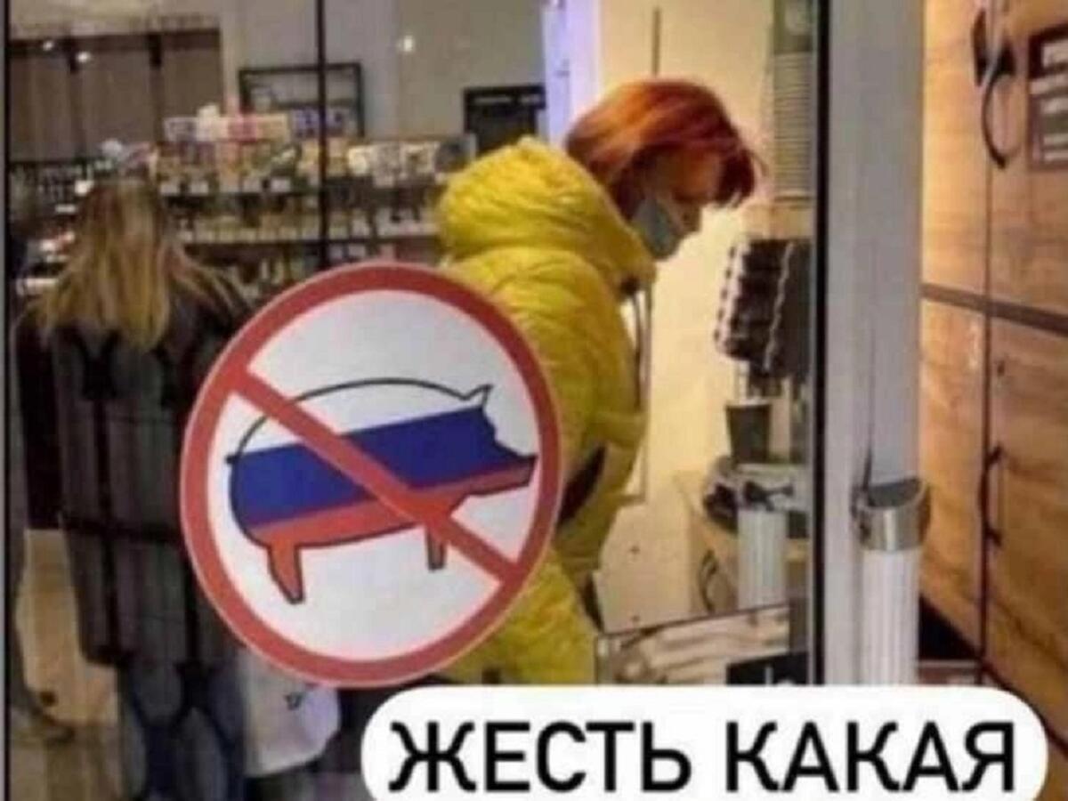 Не будут иметь для рф. Запреты для русских во Франции. Ненависть русский флаг. Русским свиньям вход запрещен. Знак на европейских магазинах русская свинья.